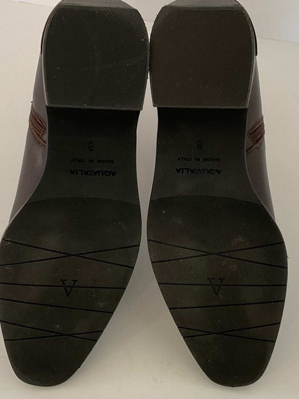 AQUATALIA Fin Leather Bootie in Midnight Brown Size 8 EXCELLENT CONDITION - Picture 12 of 13